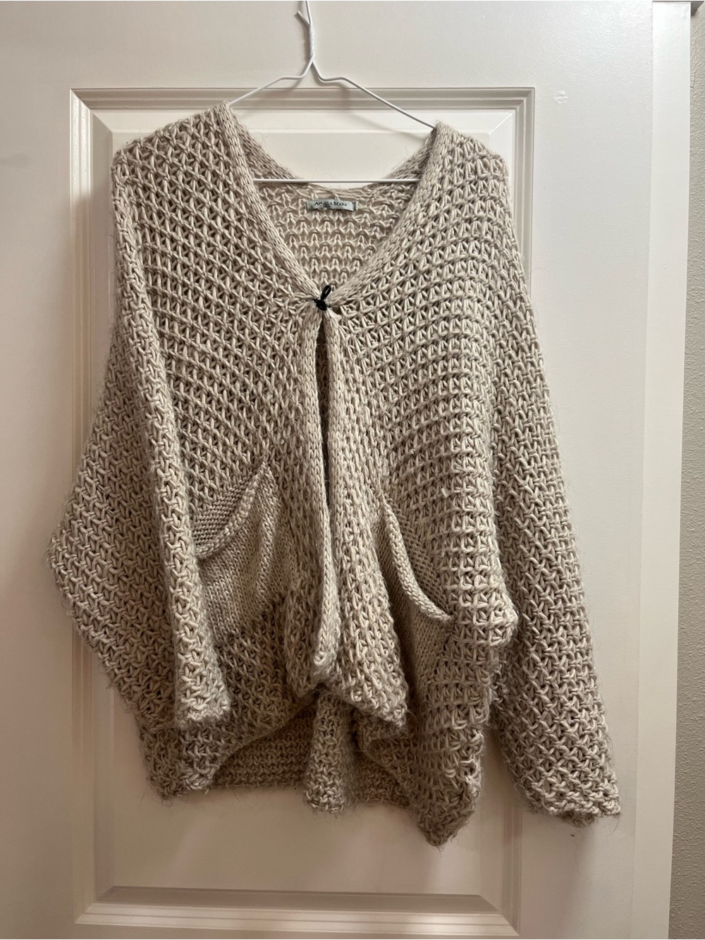 Cozy Chunky Knit Women's Sweater Cardigan - Cream